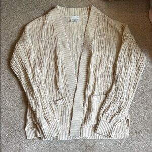 Abercrombie Kids Cream Chunky Knit Sweater